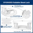 AMOVO Bed Sheet Holders for Corners Keep Sheets in Place Firmly - Foldable Fitted Sheet Holders Heavy Duty Sheet Locks Mattress Sheet Fasteners, Set of 4 Lock Sheet Clips (White) 🍁 All In One Marketplace Canada