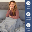 Queen Size 4 Piece Sheet Set - Comfy Breathable & Cooling Sheets - Hotel Luxury Bed Sheets for Women & Men - Deep Pockets, Easy-Fit, Soft & Wrinkle Free Sheets - Steel Blue Oeko-Tex Bed Sheet Set 🍁 All In One Marketplace Canada