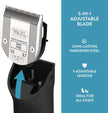 Wahl Professional Animal 5-in-1 Adjustable Pro Fine Adjustable Clipper Blade - for Arco, 5 Style Groom, Bravura, Chromado, Creativa, Figura & Motion Clippers - Replacement Blades - Silver, Made in Germany - Model 58190 🍁 All In One Marketplace Canada