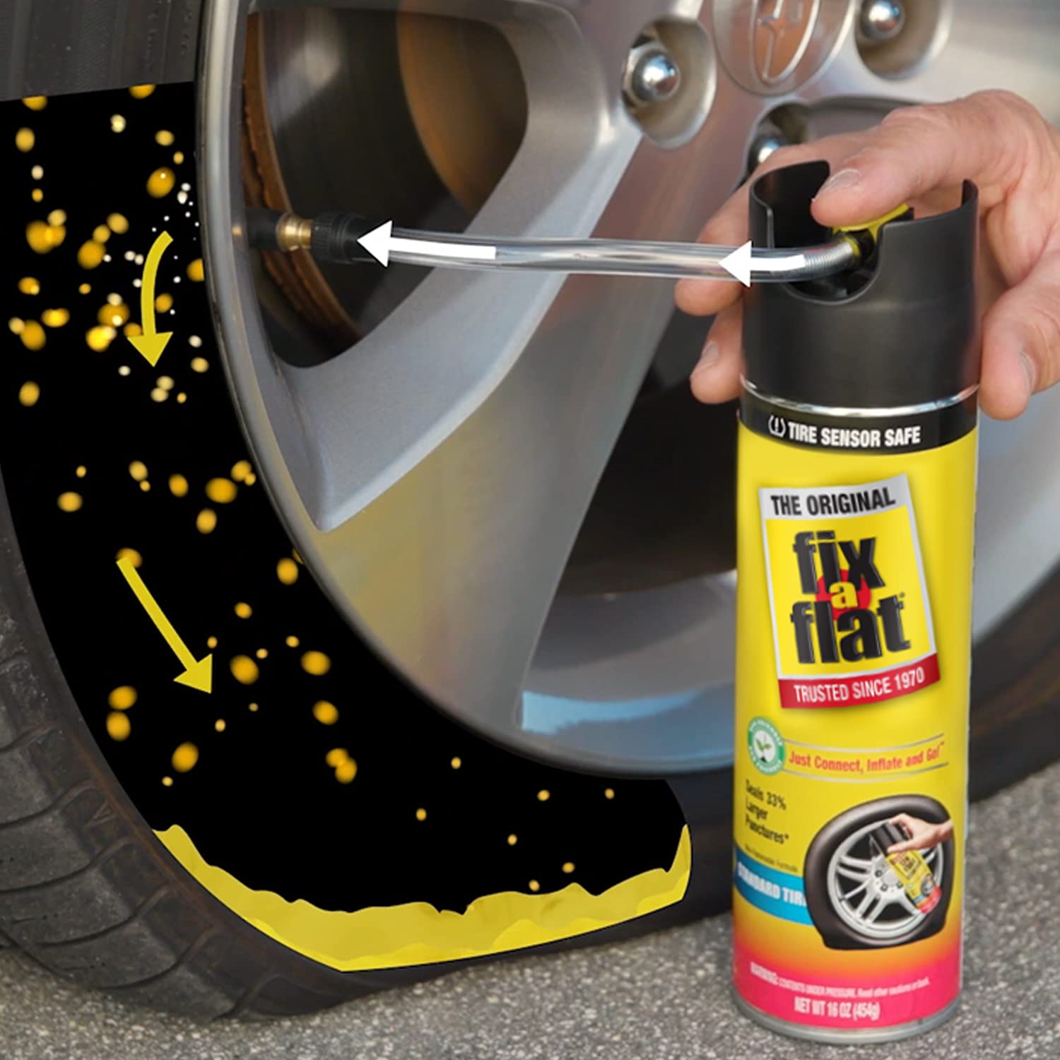 Fix-A-Flat 29226 Large Aerosol Tire Inflator, 567g, 1 🍁 All In One Marketplace Canada