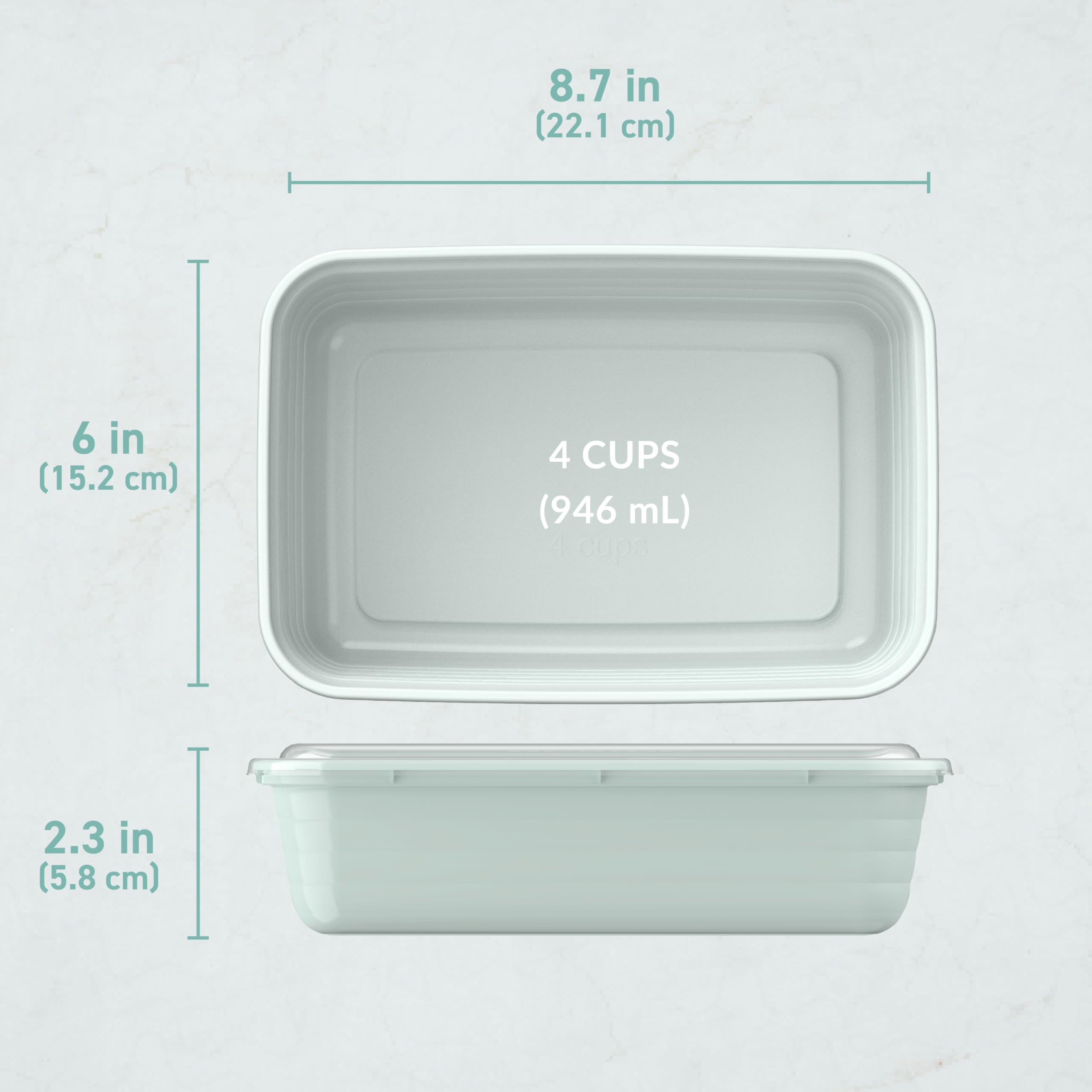 Bentgo Prep 1-Compartment Meal-Prep Containers with Custom-Fit Lids - Microwaveable, Durable, Reusable, BPA-Free, Freezer and Dishwasher Safe Food Storage Containers - 10 Trays & 10 Lids (Mint) 🍁 All In One Marketplace Canada