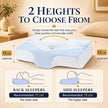 Mkicesky Orthopedic Memory Foam Pillow for Neck Pain, Cervical Neck Support Pillow for Side Back & Stomach Sleepers, Ergonomic Contour Bed Pillow with Cooling Washable Cover - Reading Pillow 🍁 All In One Marketplace Canada