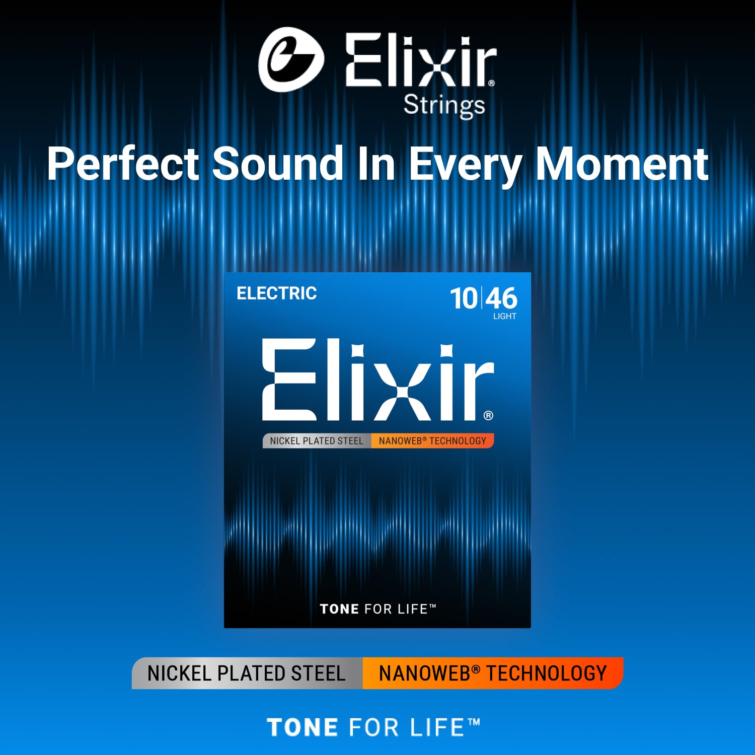 Elixir Electric Guitar Strings with Nanoweb Coating - Light 10-46 🍁 All In One Marketplace Canada