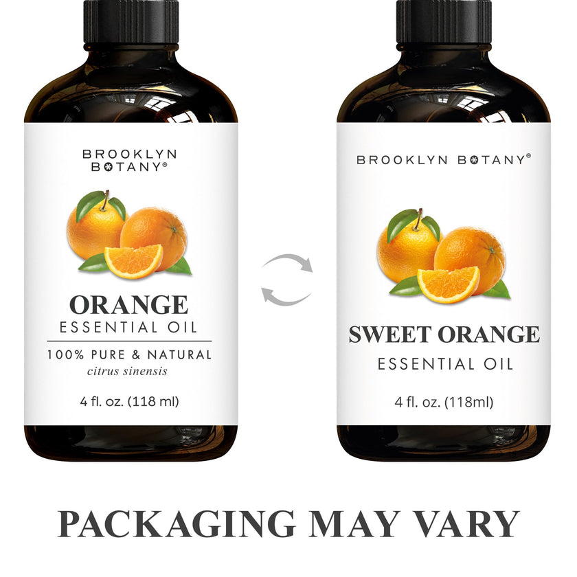 Brooklyn Botany Sweet Orange Essential Oil - Huge 118 ml - 100% Pure and Natural - Premium Grade with Dropper - for Aromatherapy and Diffuser 🍁 All In One Marketplace Canada