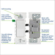Leviton 10-Pack Lever Edge 15 Amp Single Pole Decora Switch, E5601-0MW, White 🍁 All In One Marketplace Canada