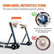 VEVOR Motorcycle Stand Lift, 850lbs Front Rear Combo Stand Lift Stand, Front and Rear Wheel Fork Stand, U+L Fork Swingarm Spool, Compatible with Most Yamaha Honda Kawasaki Suzuki Motorcycles, Black 🍁 All In One Marketplace Canada