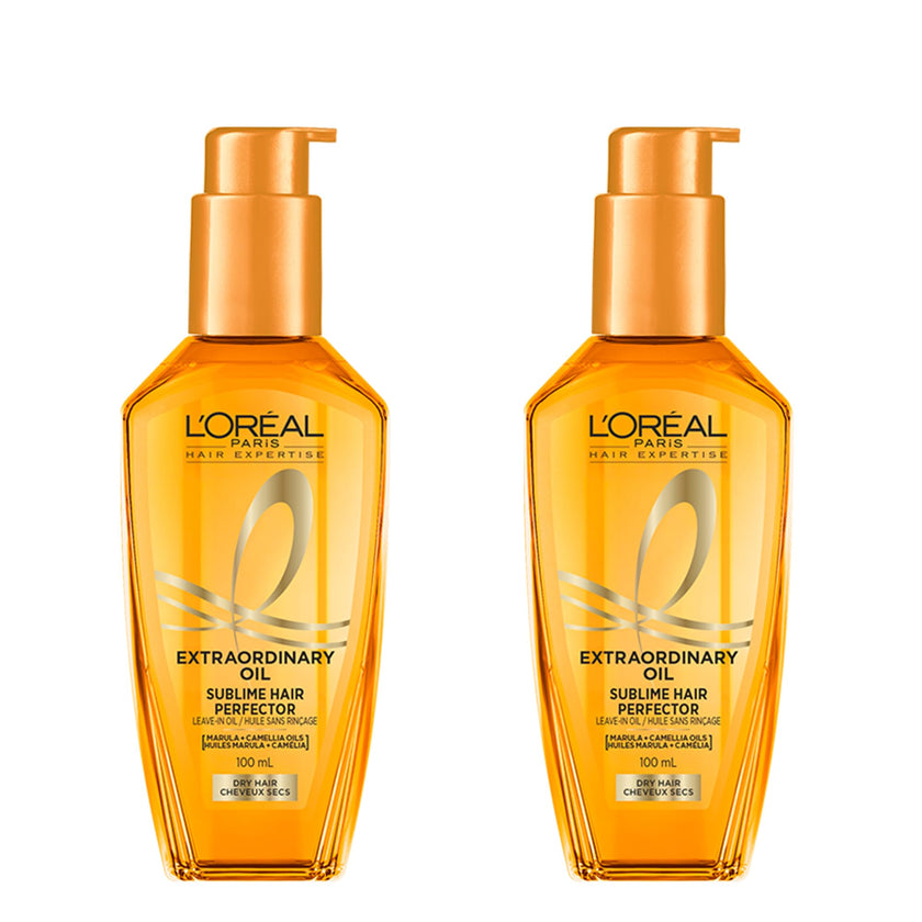 L'Oréal Paris Hair Expertise Extraordinary Oil Sublime Hair Perfector, Hair Serum, Pack of 2, 200ml 🍁 All In One Marketplace Canada