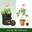 Cavisoo 5-Pack 10 Gallon Potato Grow Bags, Garden Planting Bag with Reinforced Handle, Thickened Nonwoven Fabric Pots for Tomato, Vegetable and Fruits 🍁 All In One Marketplace Canada