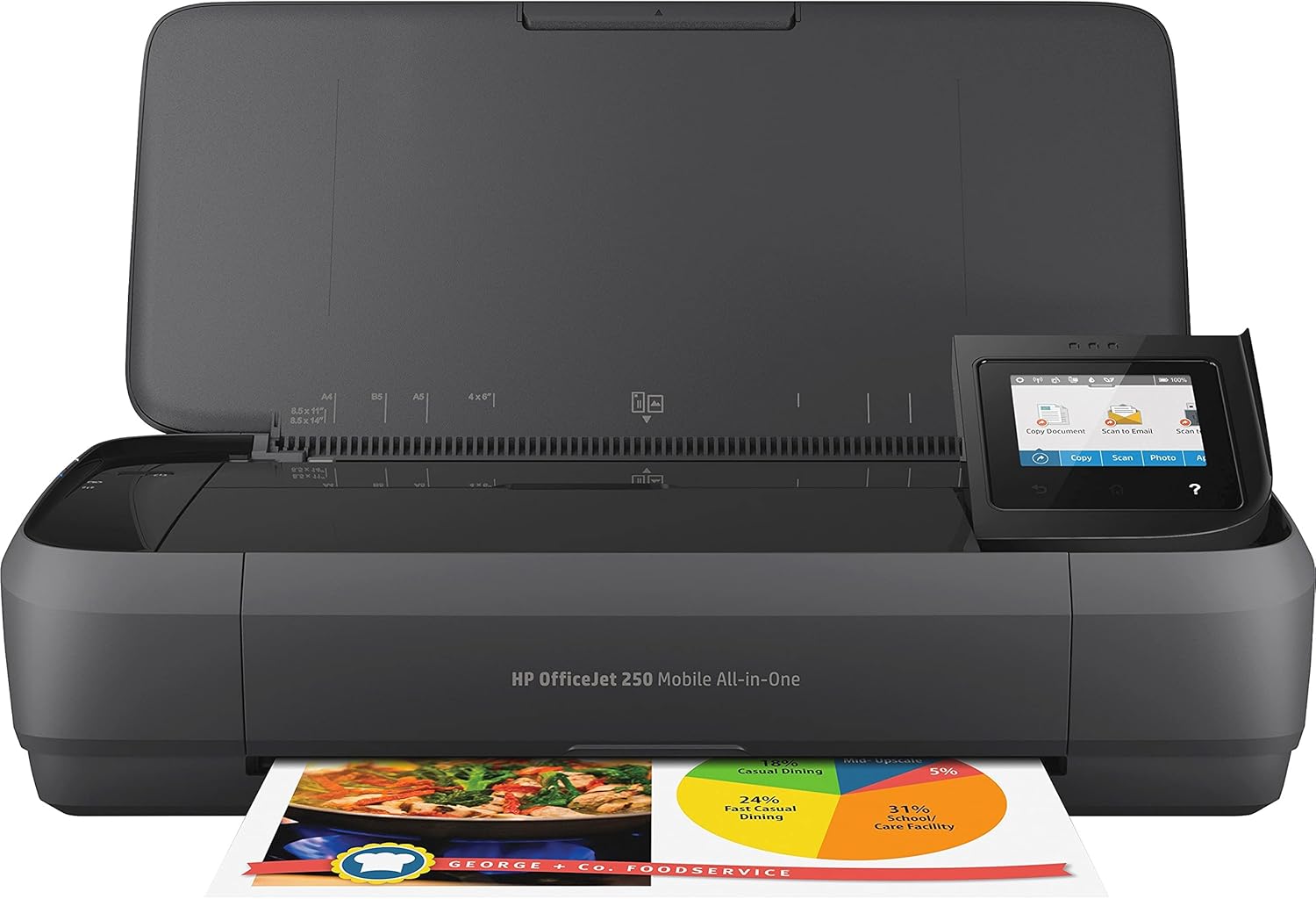 HP Officejet 250 All-in-One Colour Portable Inkjet Printer