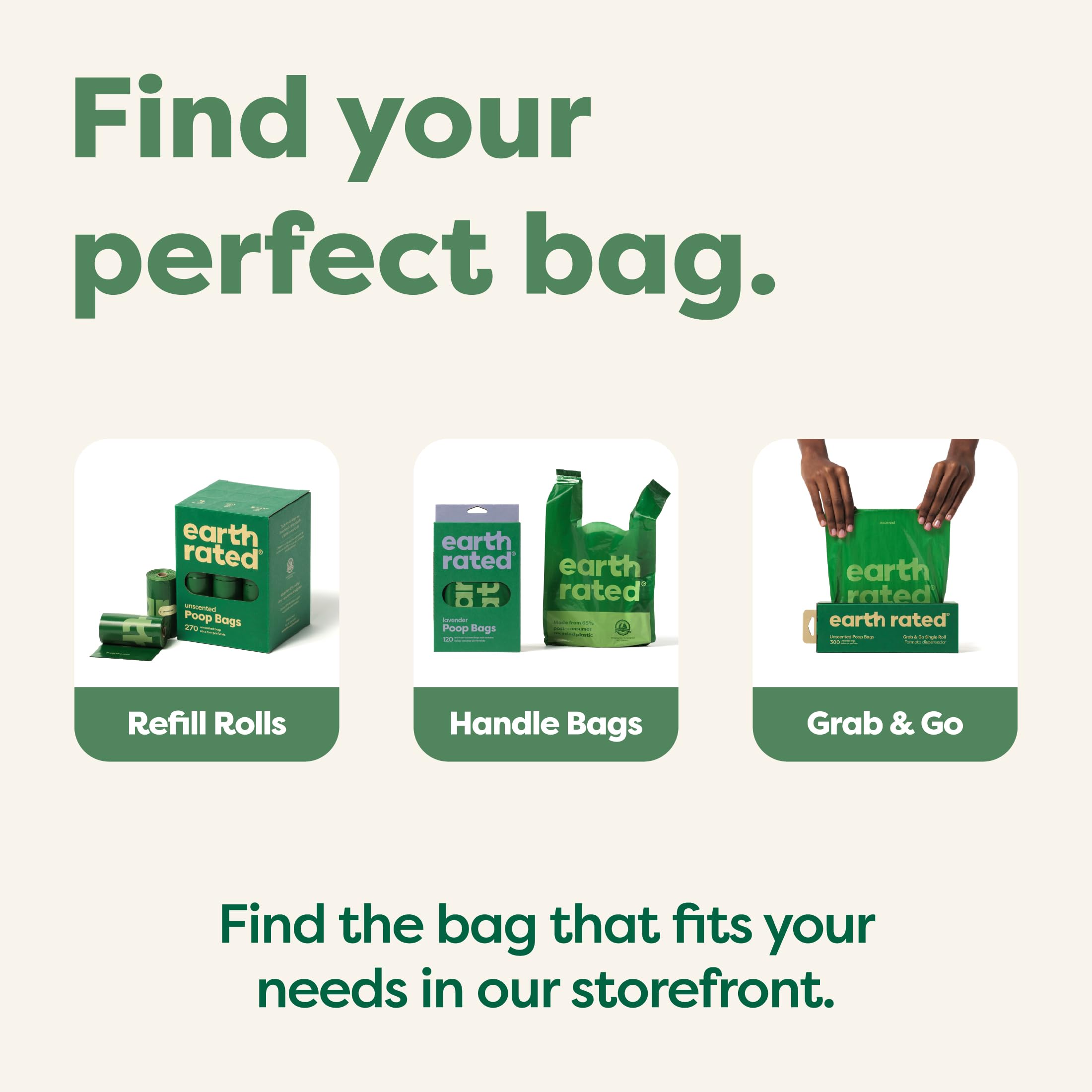 Earth Rated Compostable Dog Poop Bags, Ultra Thick and Leak Proof, Unscented, 225 Count 🍁 All In One Marketplace Canada
