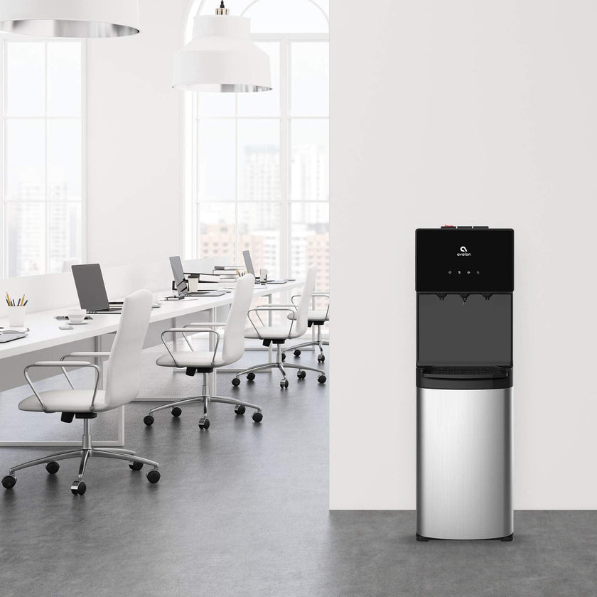 Avalon Bottom Loading Water Cooler Water Dispenser, 3 Temperature, UL/Energy Star Approved, Black & Stainless Steel 🍁 All In One Marketplace Canada