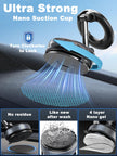 snanlen Upgraded 360° Nano Gel Vacuum Magnetic Phone Holder, Car Phone Holder for Magsafe[108+LBS Strongest Suction & 3000gf Strongest Magnetic], Suction Cup Phone Mount for Car/for iPhone 17 Pro Max 🍁 All In One Marketplace Canada