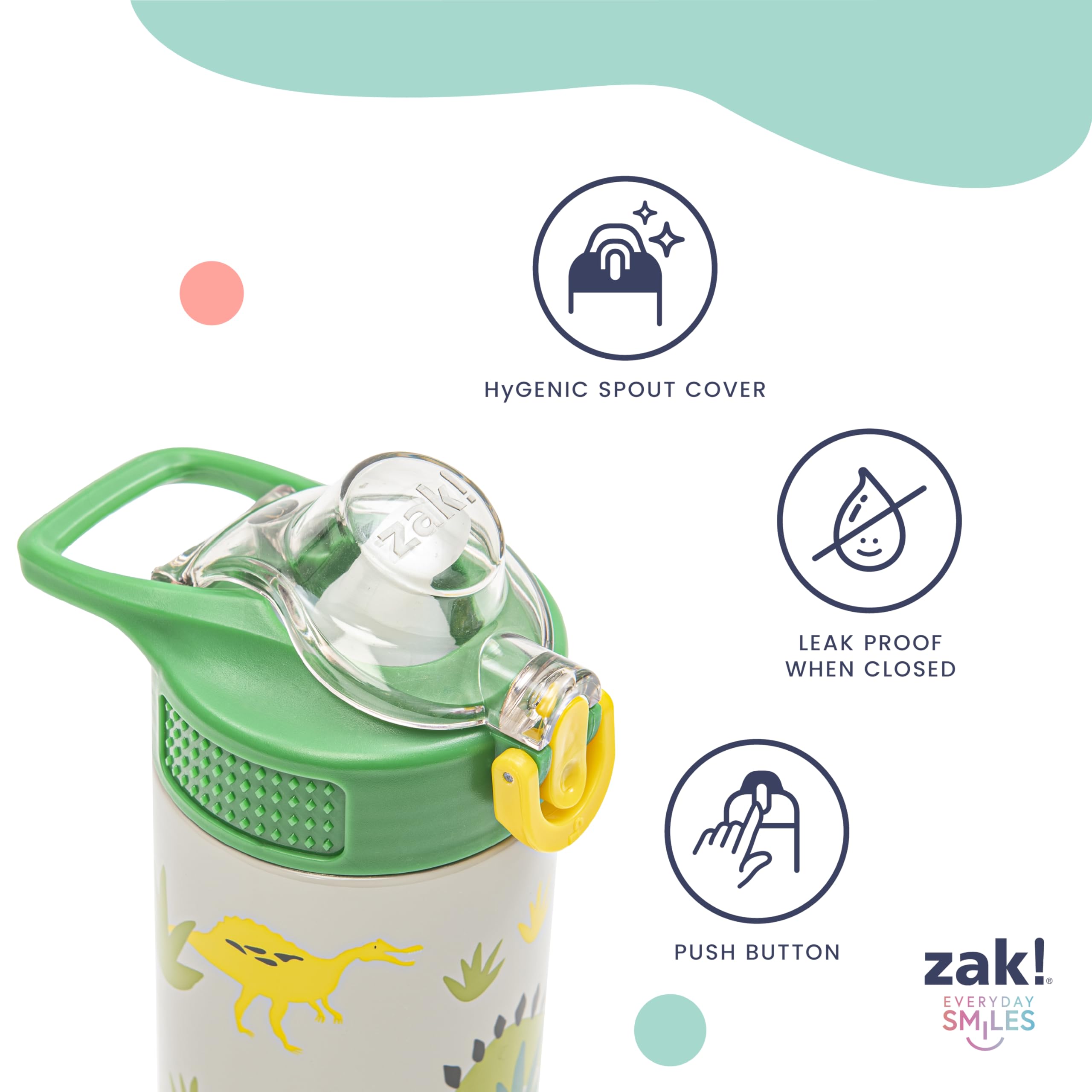 Zak Designs Kpop Demon Hunters Sage 19oz Leak-Proof Straw Kids Water Bottle 🍁 All In One Marketplace Canada