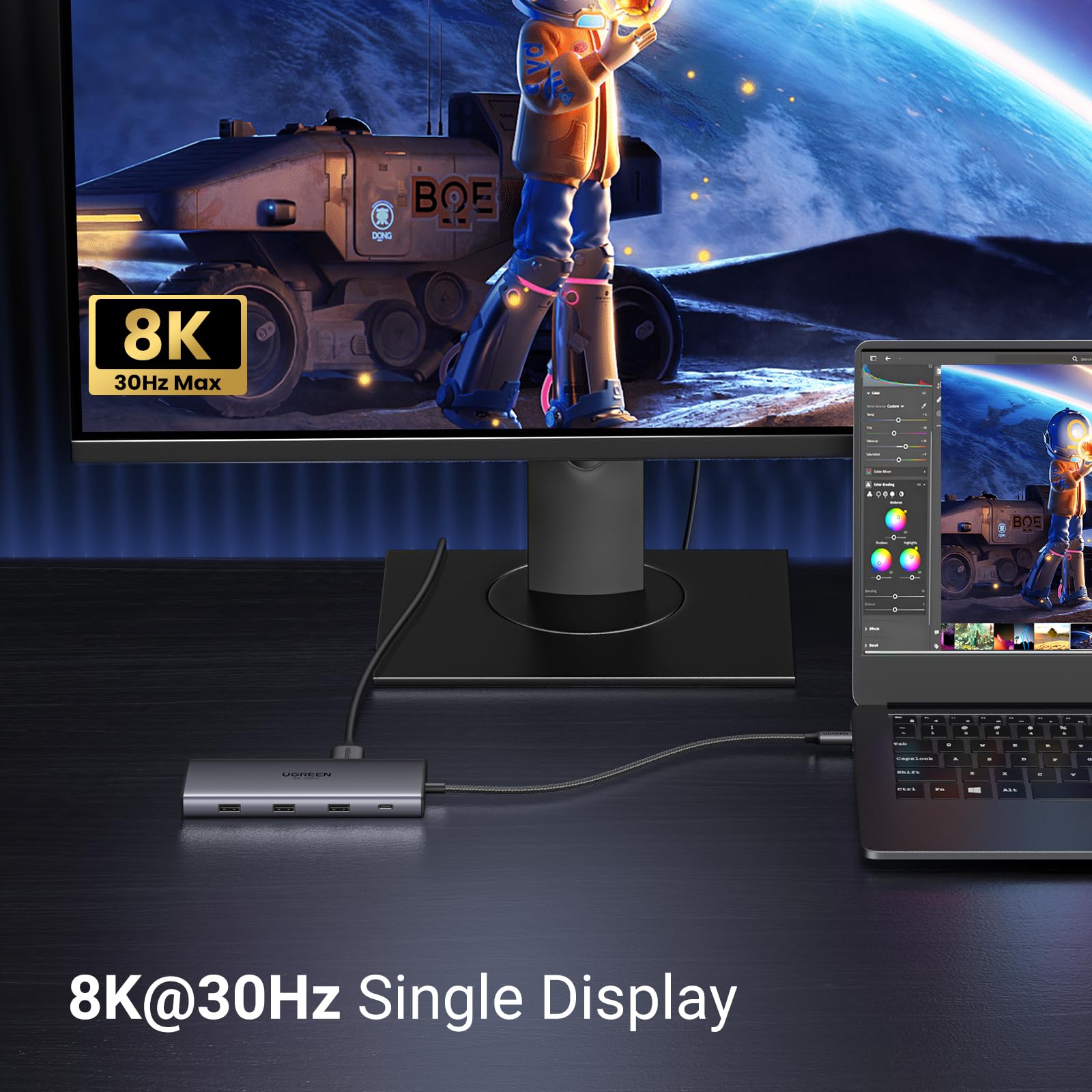 UGREEN 10 in 1 Docking Station for Laptop Dual Monitor, Revodok Pro 210 with Single 8K@30Hz, Dual 4K@60Hz, 100W PD, 1Gbps Ethernet, SD/TF, 5Gbps USB, USB C Hub for MacBook Air/Pro, ASUS, HP, XPS13&15 🍁 All In One Marketplace Canada