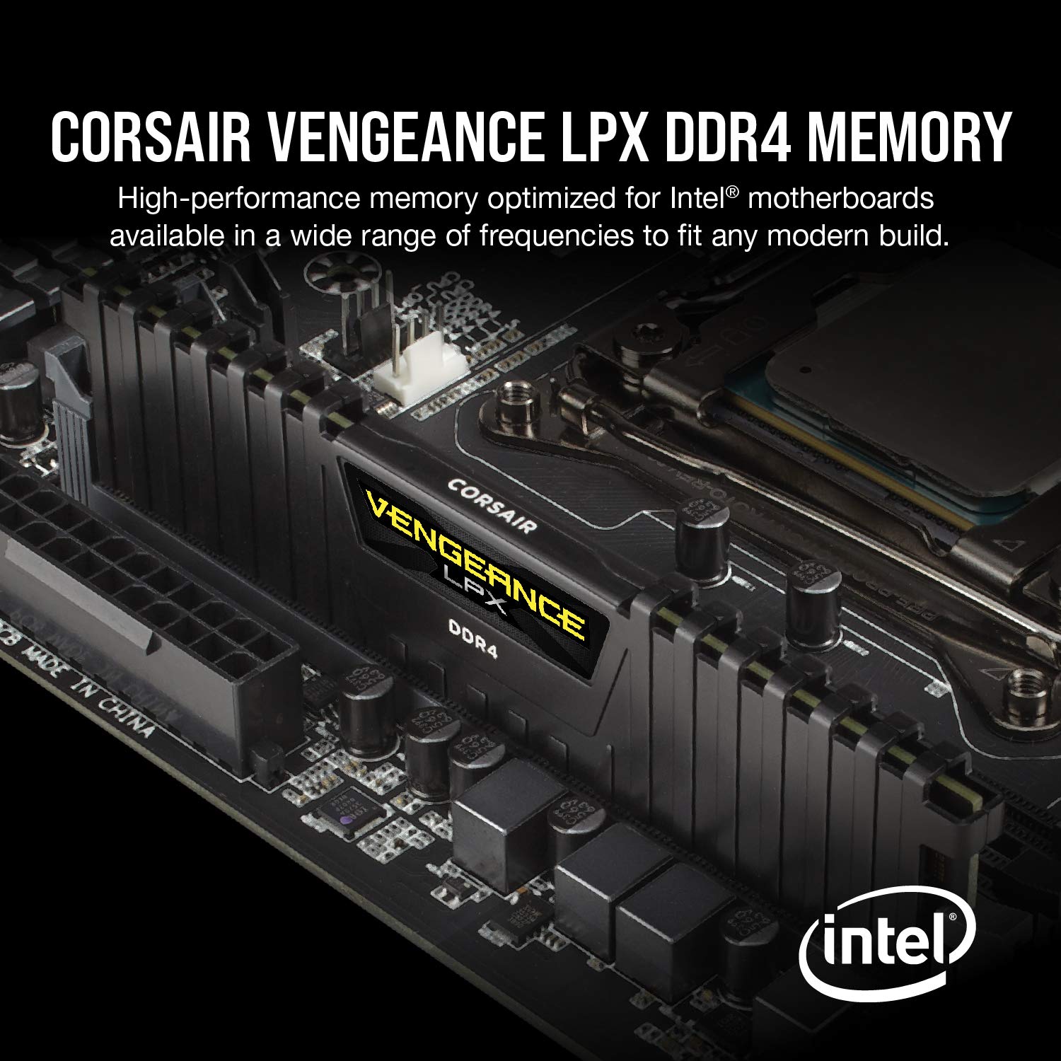 CORSAIR Vengeance LPX DDR4 RAM 32GB (2x16GB) Up to 3200MHz CL16-20-20-38 1.35V Intel XMP AMD EXPO Computer Memory – Black (CMK32GX4M2E3200C16) 🍁 All In One Marketplace Canada
