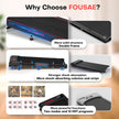 Walking Pad, FOUSAE 3 in 1 Max 6.2 MPH Treadmill for Home with Double Frame 330 LB Weight Capacity, Powerful 2.5 HP Wider Belt Walking Pad with 9% Incline, 12 HIIT Programes, Magnetic Remote Control 🍁 All In One Marketplace Canada