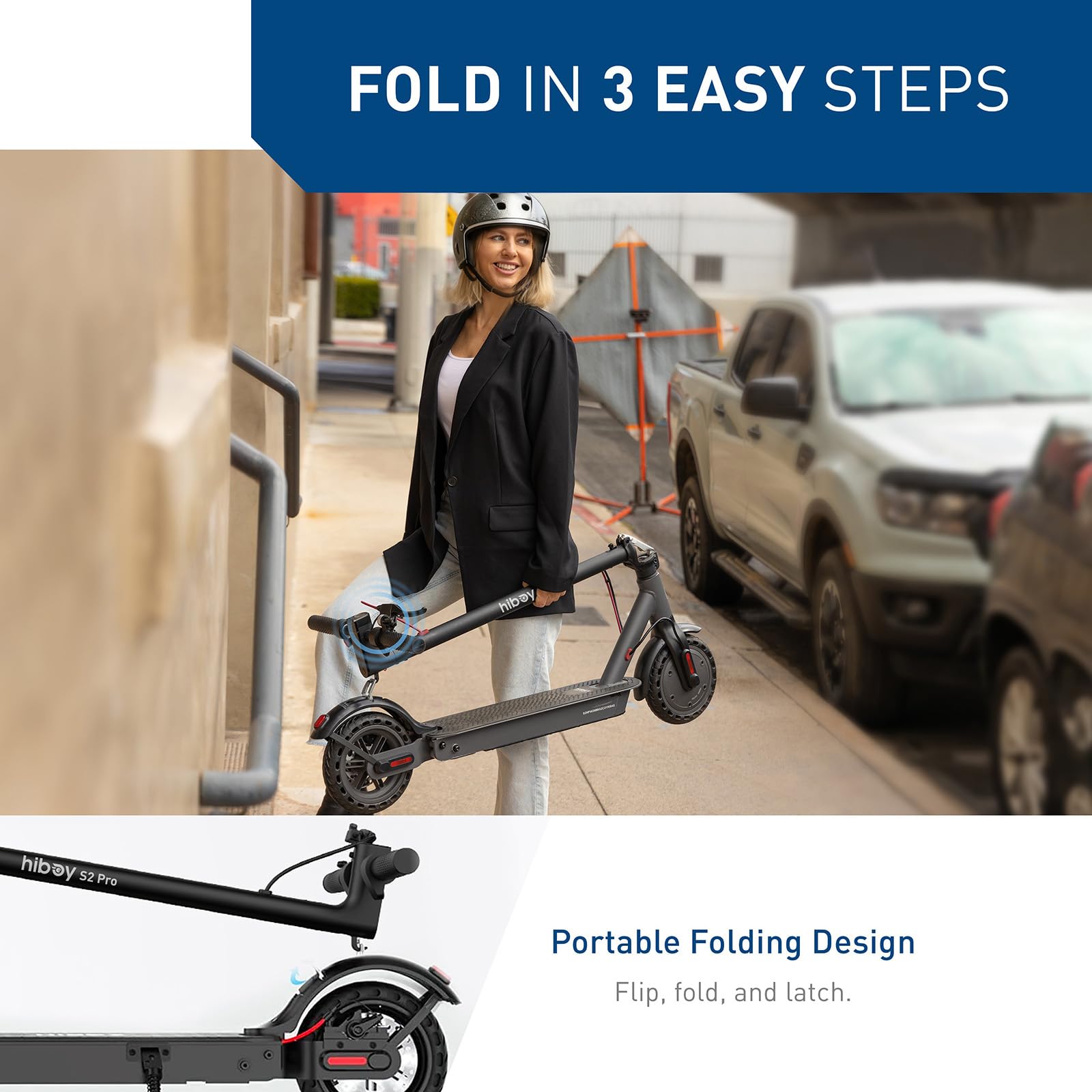 Hiboy S2 Pro Electric Scooter, 500W Powerful Motor, 10