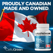 CelluGreen 725mg L-Glutathione MOST POWERFUL AVAILABLE Antioxidant Support for Cellular Health, Liver Detox, Skin & Immune Health, Vegan, Made in Canada. 60 Capsules 🍁 All In One Marketplace Canada