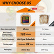 Air Fryer Liners, Airfryer Liners Disposable Square 9 Inch for 5-8QT Basket, Parchment Paper for Air Fryer Non-Stick Air Fryer Paper, Food Grade Air Fryer Parchment Paper Liners for Roasting Microwave 🍁 All In One Marketplace Canada