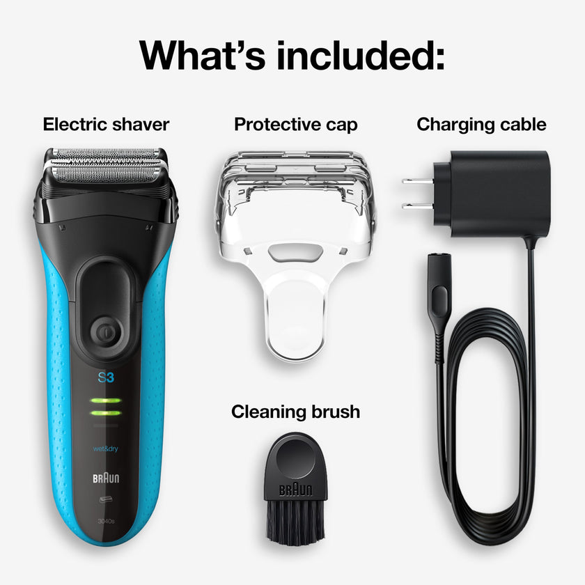 Braun Series 3 ProSkin 3040s Rechargeable Wet & Dry Men's Electric Shaver with Precision Trimmer 🍁 All In One Marketplace Canada