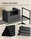 SONGMICS Shoe Rack, 3-Tier Shoe Organizer, Sturdy Storage Shelf, Upright or Upside Down, for 16-20 Pairs, Stackable, for Entryway, 30 x 92 x 55 cm, Black ULSA303B02 🍁 All In One Marketplace Canada