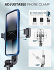 ANXRE Selfie Stick Tripod with Fill Light and Stable Base, Extendable Phone Tripod with Detachable Wireless Remote, 50