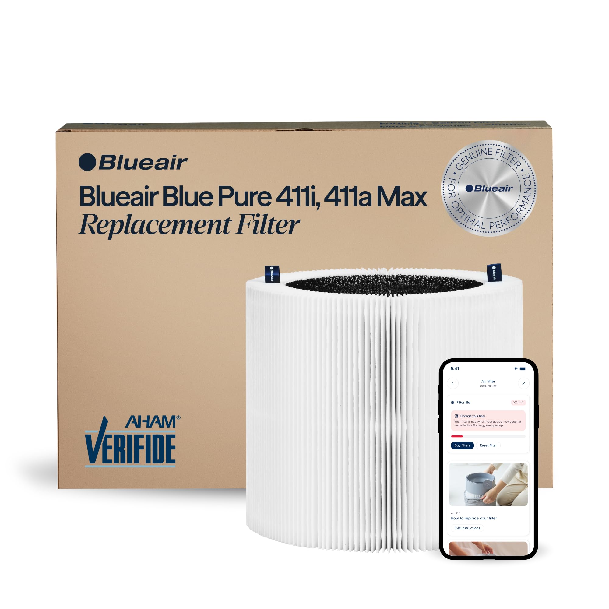 BLUEAIR Pure 411i Max and 411a Max Genuine Replacement Filter F4MAX - Fits Air Purifier 🍁 All In One Marketplace Canada