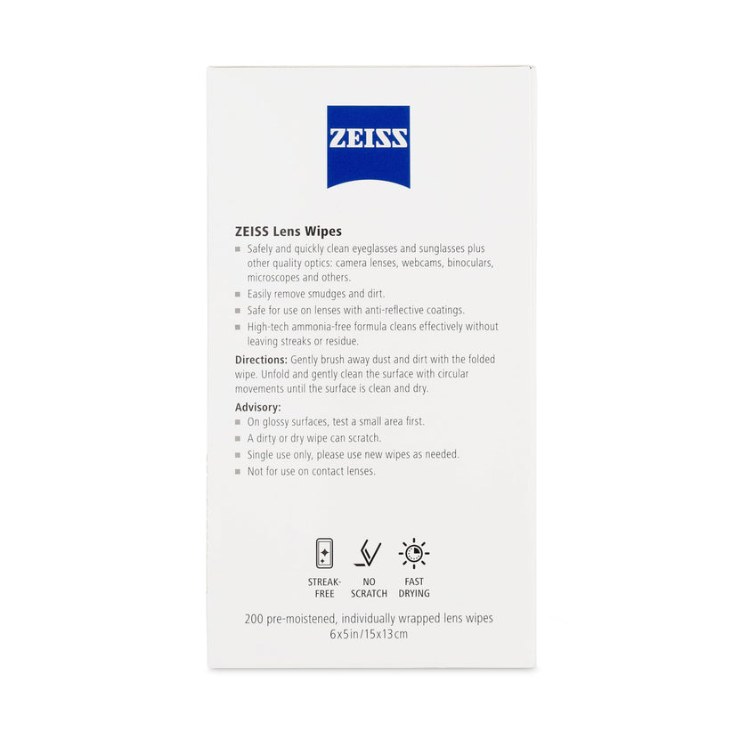 ZEISS Pre-Moistened Lens Cleaning Wipes, 200 Count 🍁 All In One Marketplace Canada