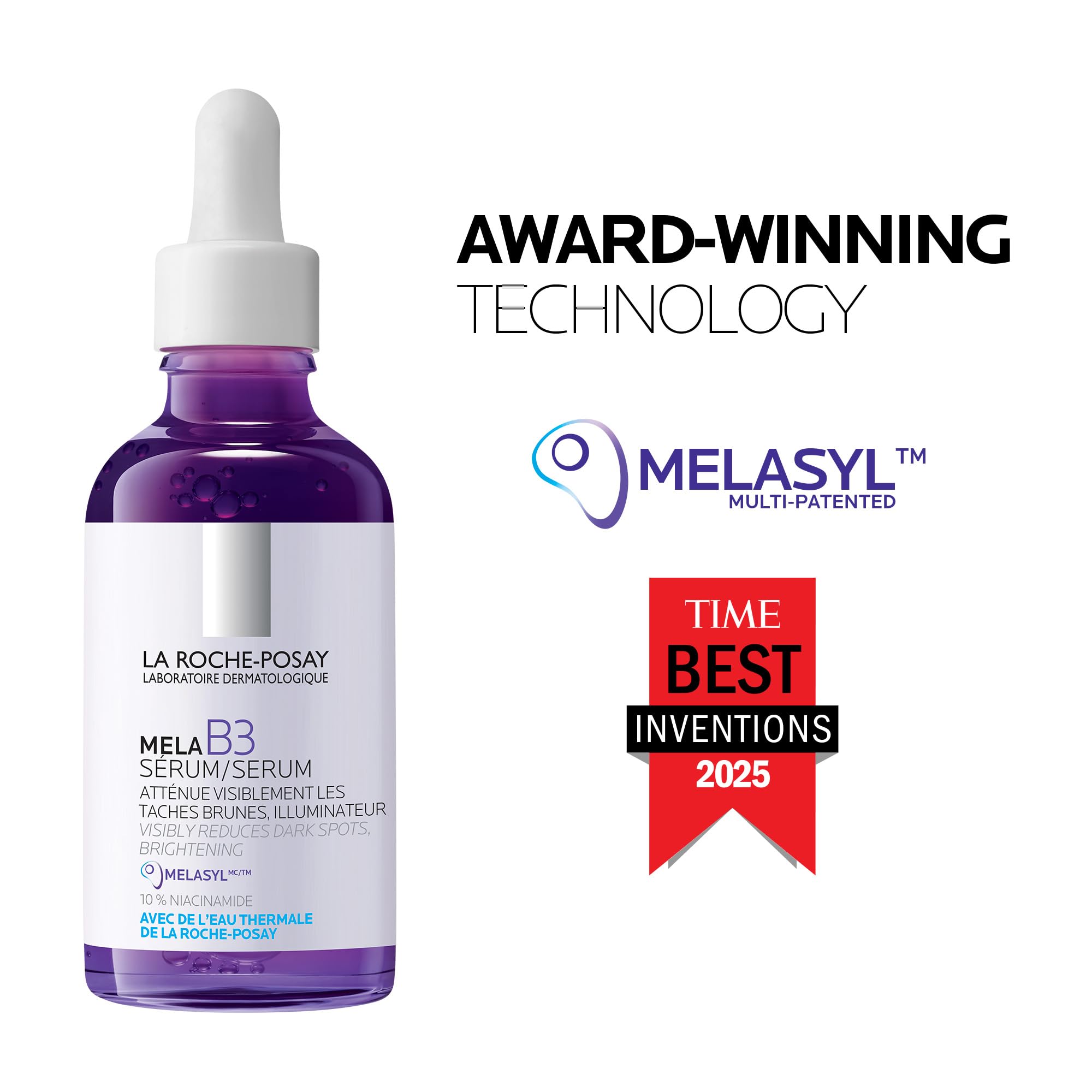 La Roche-Posay Mela B3 Face Serum Powered by Melasyl & Niacinamide, Visibly Improve Appearance of Skin Tone & Texture. Developed for All Skin Tones, Safe for Sensitive Skin, 50mL 🍁 All In One Marketplace Canada