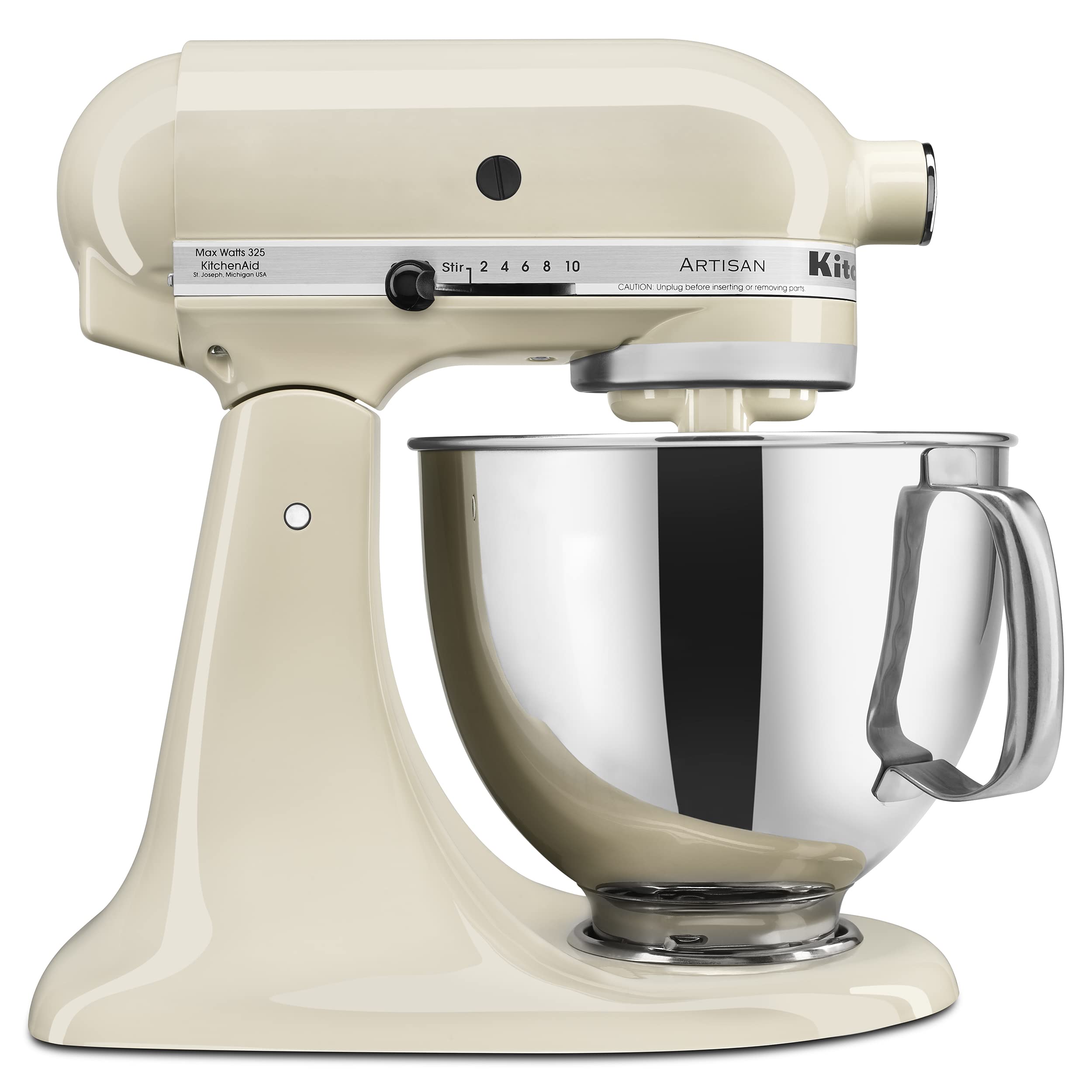 KitchenAid Artisan Series 5-Quart Tilt-Head Stand Mixer, Almond Cream, KSM150PSAC 🍁 All In One Marketplace Canada