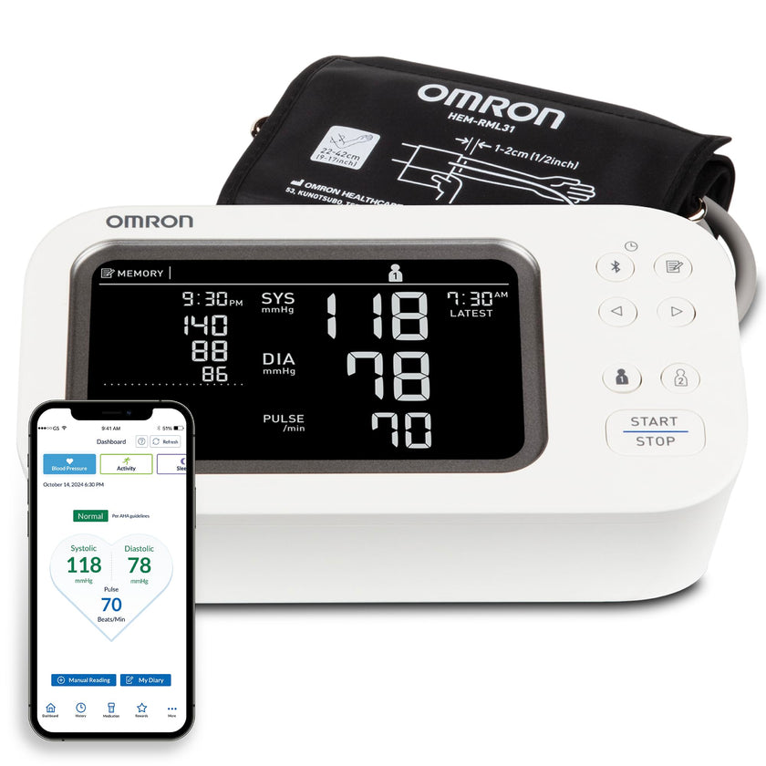 OMRON Platinum Upper Arm Blood Pressure Monitor - Clinically Validated Blood Pressure Arm Cuff - Use OMRON Connect App for Unlimited Measurements 🍁 All In One Marketplace Canada