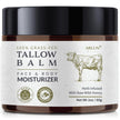 Beef Tallow and Honey Balm for Skin: Whipped Grass Fed Beef Tallow Balm Moisturizer with Raw Honey and Olive Oil for Face and Body - Natural Cow Fat Cream Unscented 🍁 All In One Marketplace Canada