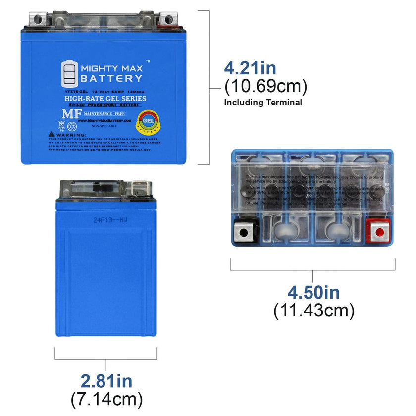 Mighty Max Battery YTZ7S 12V 6AH 130CCA Gel Battery Brand Product 🍁 All In One Marketplace Canada