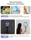 YISSVIC Bug Zapper Racket Electric Fly Swatter Fly Zapper Indoor Outdoor Rechargeable (Black-2 Piece) 🍁 All In One Marketplace Canada