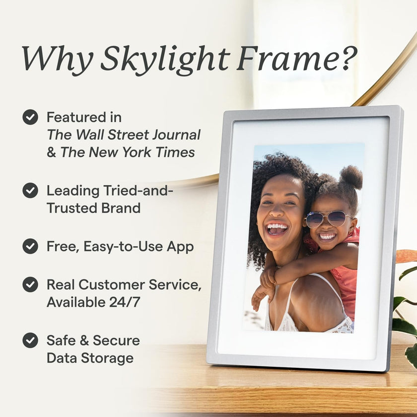 Skylight Frame – WiFi Digital Picture Frame Customer Support, Touch Screen Digital Photo Frame with Easy Setup, Photo Gifts for Parents and Grandparents - 10 Inch Black 🍁 All In One Marketplace Canada
