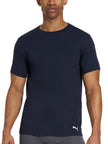 PUMA Men's 4 Pack Cotton Crewneck Short Sleeve T-Shirt, Black/Grey/White/Navy, Large 🍁 All In One Marketplace Canada