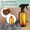 GIVAMEIHF 16oz Amber Glass Spray Bottles,2 Pack Glass Spray Bottles Refillable Empty Bottle with Adjustable Nozzle,Spray Bottle for Essential Oils,Cleaning,Pets,Plant, Hair Mister 🍁 All In One Marketplace Canada