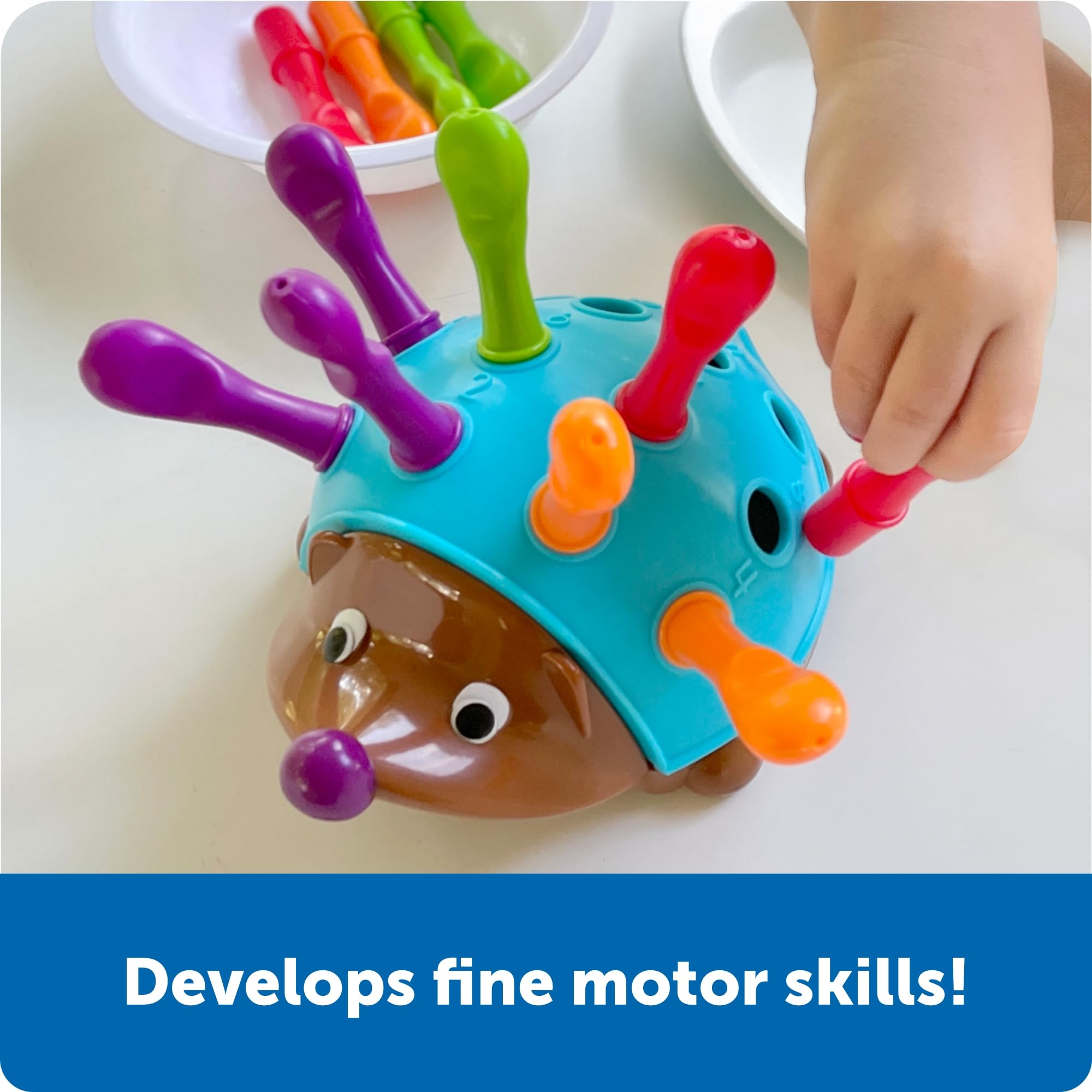 Learning Resources Spike The Fine Motor Hedgehog - Toddler Montessori Toys, Stacking Shape, Gifts for Boys and Girls, Sorting and Matching Skill Activities, Educational Games, Kindergarten 🍁 All In One Marketplace Canada