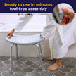 Drive Medical RTL12203KDR Shower Chair, Adjustable Stool with Suction Feet, Seat for Inside Shower or Tub, Bathroom Bench Bath Chair for Elderly and Disabled, 300 LB Weight Cap 🍁 All In One Marketplace Canada