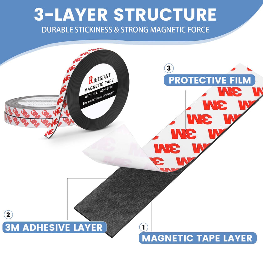 RIHEGAINT Magnetic Tape - 1/2