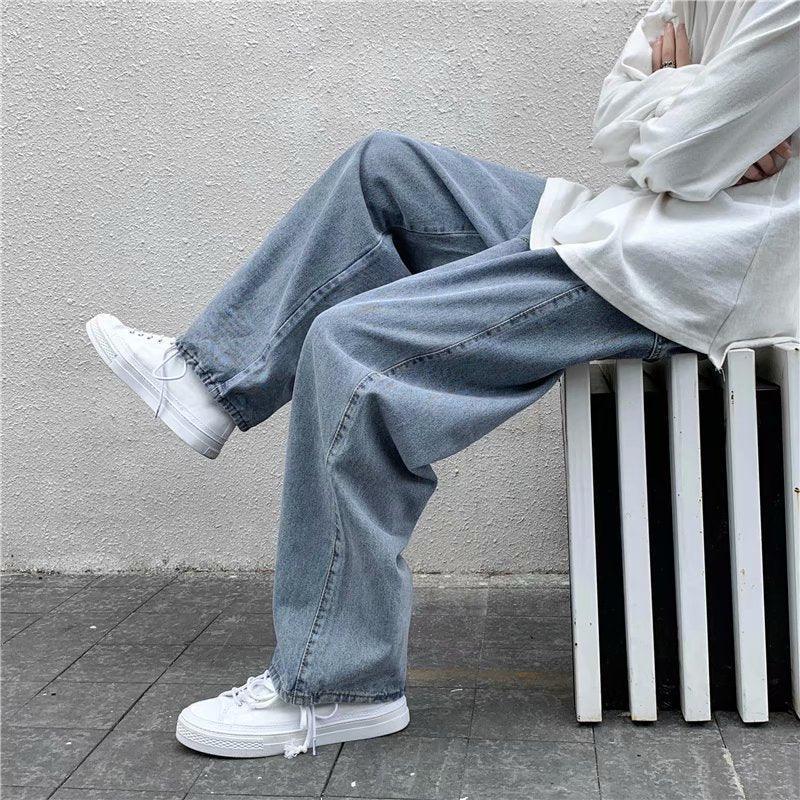 Straight Loose Autumn All-matching Draping Mop Pants
