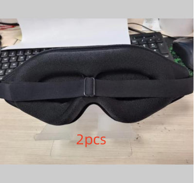 3D Stereo Contoured Sleep Eye Mask – Memory Foam Blackout Mask (Black, Rose Pink, Silver)