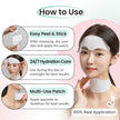 Petite Pluie Overnight Use Advanced Canadian Forehead Smoothing Patches - Premium Hydrogel Non-Sticky Hydration Collagen Face Mask - Superior Adhesion with Extra Large Size for Necklines & Frown Lines Treatment, Made in Korea, 10 Count