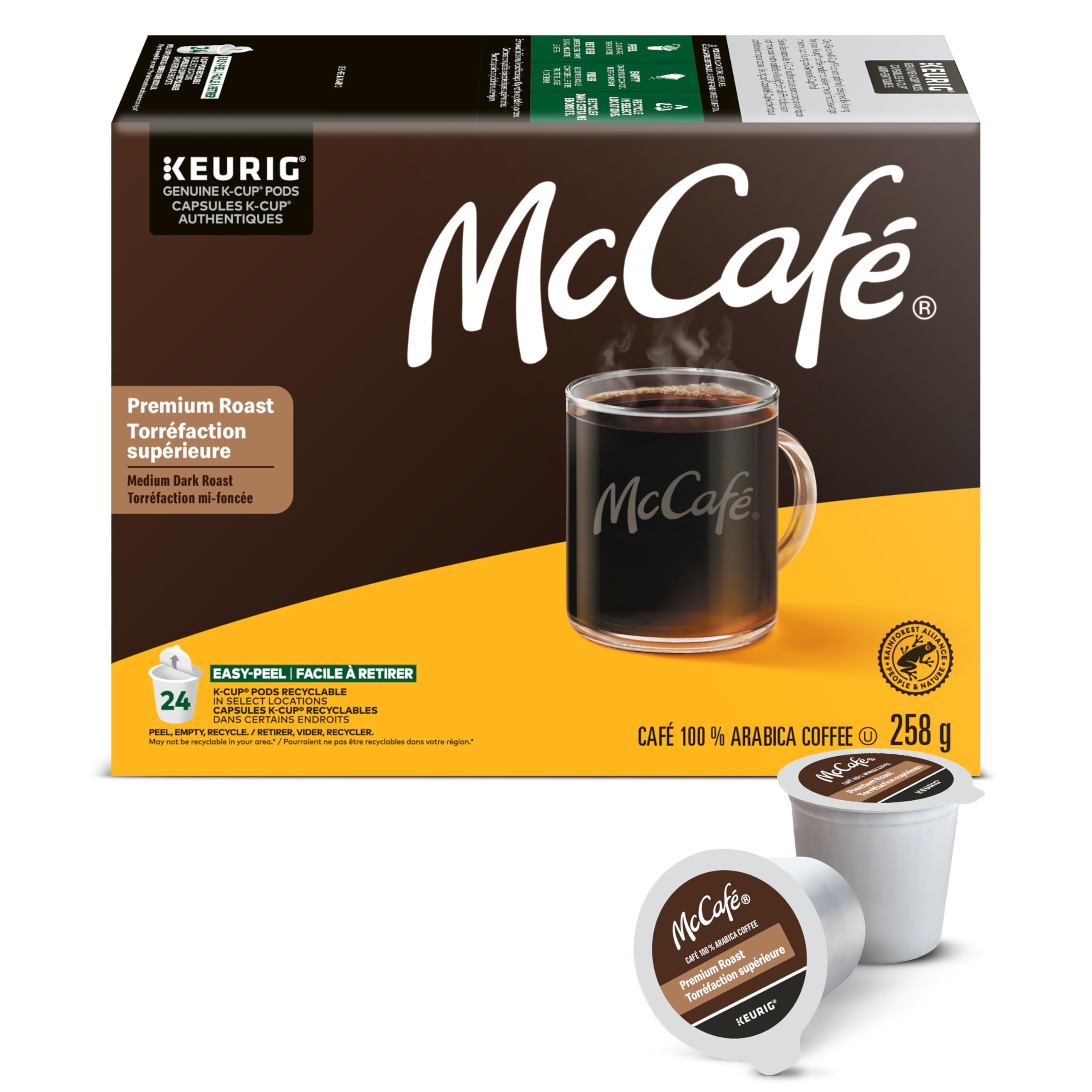 McCafé Premium Medium Dark Roast, K-Cup Coffee Pods, 24 Count 🍁 All In One Marketplace Canada