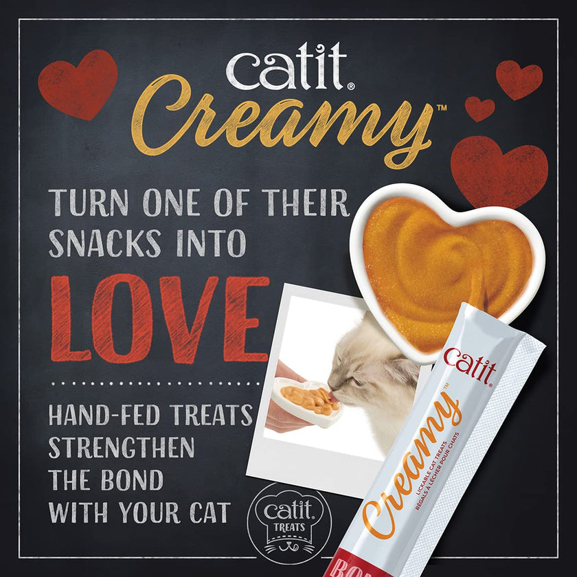 Catit Creamy Tuna Lickable Cat Treats, Mega Pack, 50 Tubes (750 g) 🍁 All In One Marketplace Canada