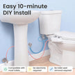 LUXE Bidet NEO 320 Plus - Warm Water, Dual Nozzle, Non-Electric Bidet Attachment for Toilet Seat, Patented Slide-in Install, 360° Self-Clean, EZ-Lift to Clean, Feminine & Rear Wash (Chrome) 🍁 All In One Marketplace Canada