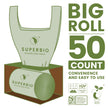 SUPERBIO Compostable Food Scrap Bags, 6L, Small Compost Bags for Counter Top Compost Bin, 50 Count, BPI & OK compost INDUSTRIAL Certified 🍁 All In One Marketplace Canada