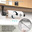 VEHHE Paper Towel Holder Under Cabinet with Ratchet System, Single Hand Operable Paper Towel Holder Wall Mount with Damping Effect, Self-Adhesive Papers Towels Holders or Drilled for Kitchen (Black) 🍁 All In One Marketplace Canada