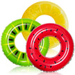 JOYIN 3 Pack Inflatable Pool Floats for Kids Adults, Fruits Swim Tube Pool Rings Swimming Rings Floaties for Swimming Pool Party Decorations 🍁 All In One Marketplace Canada