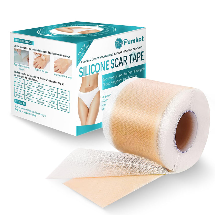 Pumkot Silicone Scar Sheets, Silicone Scar Tape(1.6” x 120” Roll-3M) 🍁 All In One Marketplace Canada